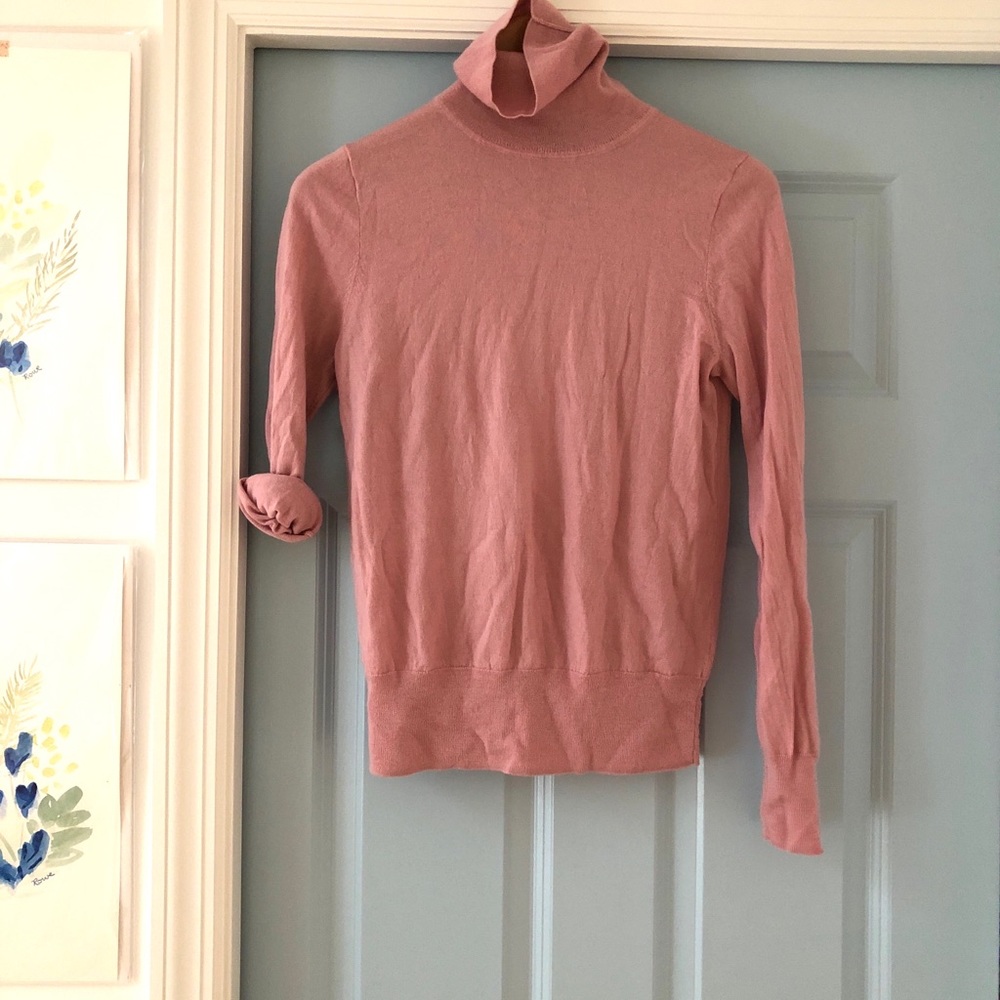 JCrew Pink Turtleneck